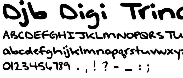 DJB DIGI TRINA font